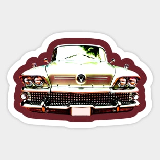 Buick Riviera 1950s American classic car high contrast Sticker